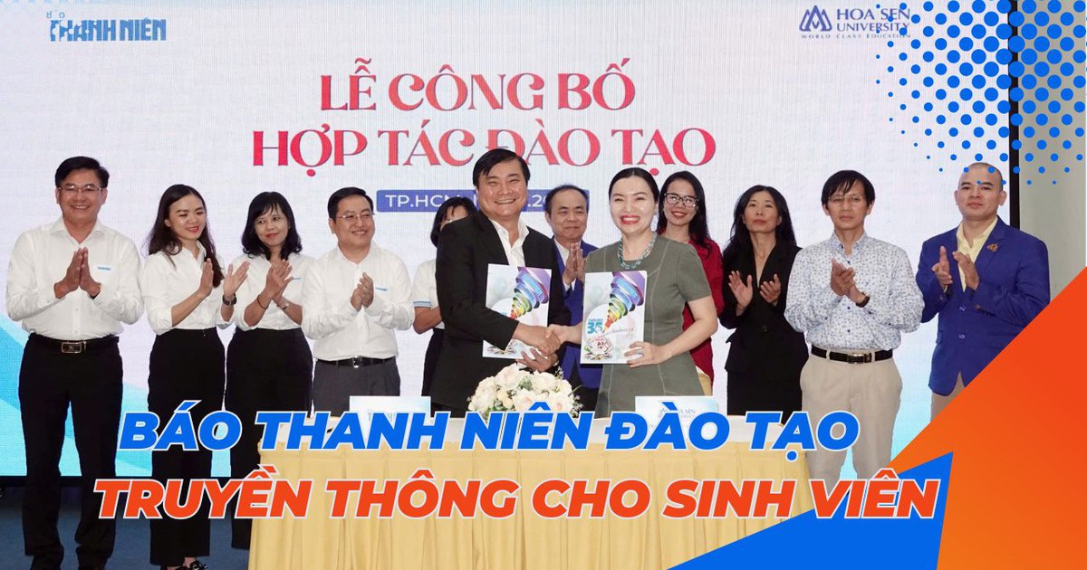 Sinh viên Trường ĐH Hoa Sen được đào tạo một số học phần về truyền thông tại Báo Thanh Niên