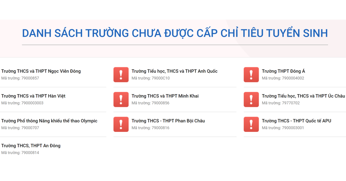 Sở GD-ĐT TP.HCM lưu ý về tuyển sinh lớp 10 ở trường ngoài công lập