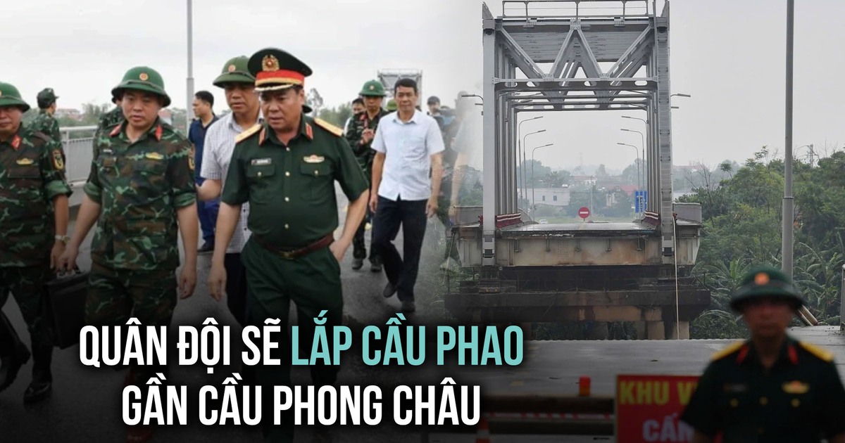 Vụ sập cầu Phong Châu: Quân đội sẽ lắp cầu phao