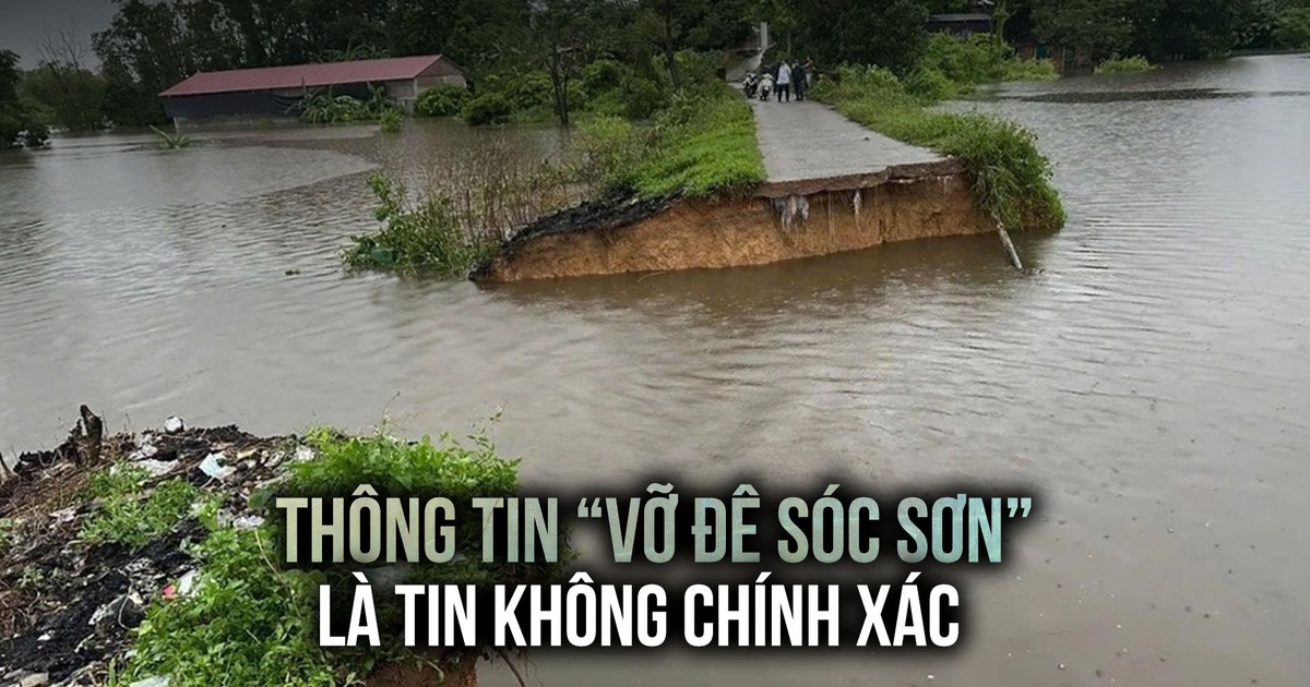 Hà Nội phản bác về tin đồn 'vỡ đê ở Sóc Sơn'