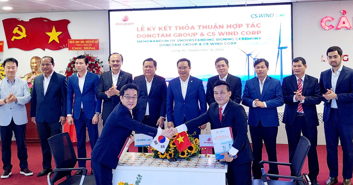 Doanh nghiệp Hàn Quốc xây nhà máy thiết bị điện gió 200 triệu USD tại Long An