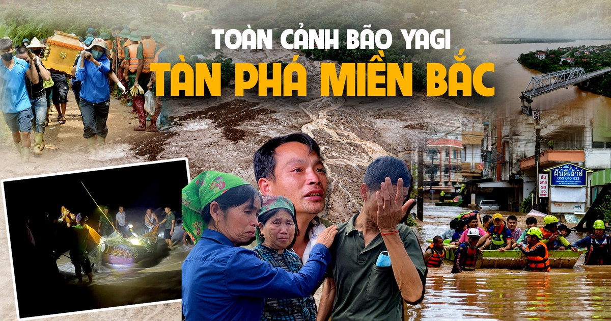 Nhìn lại cơn bão Yagi lịch sử: Những hậu quả khủng khiếp và đau lòng