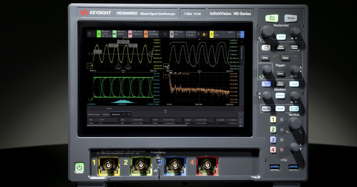 Keysight giới thiệu máy hiện sóng chính xác 14 bit cho các ứng dụng phổ thông