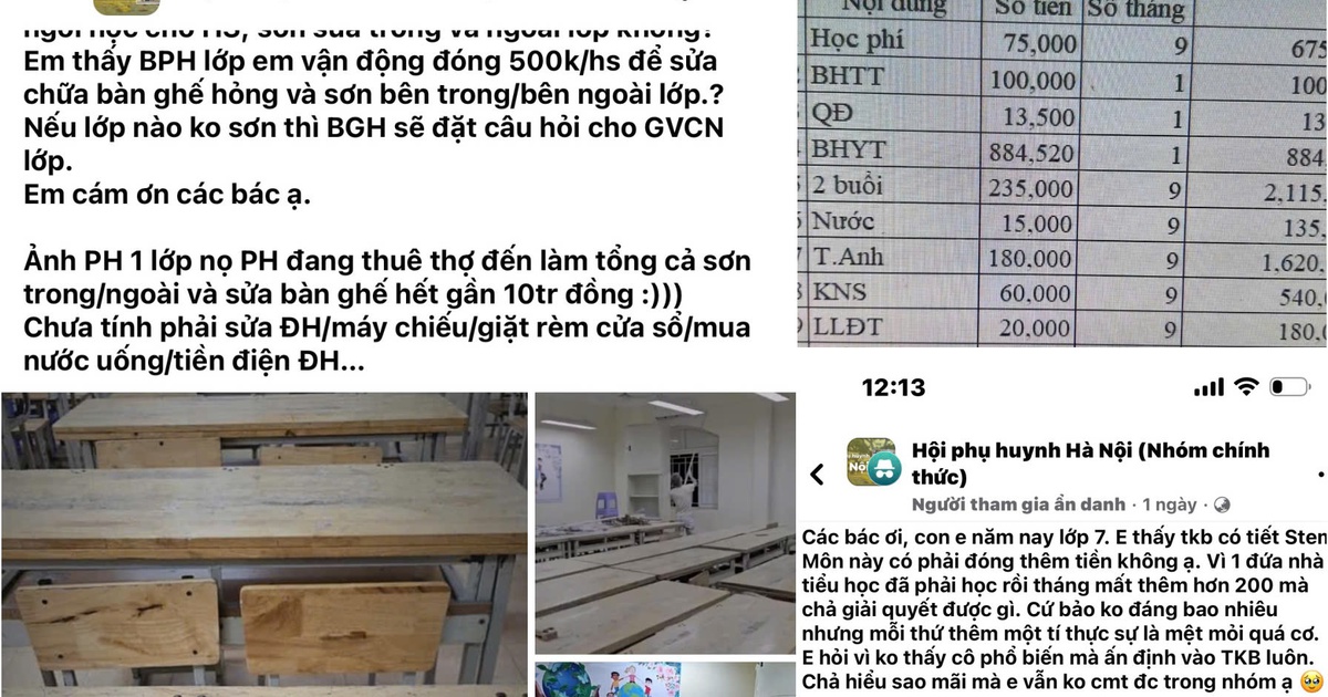 Khoản thu đầu năm học: Đến hẹn lại… lo