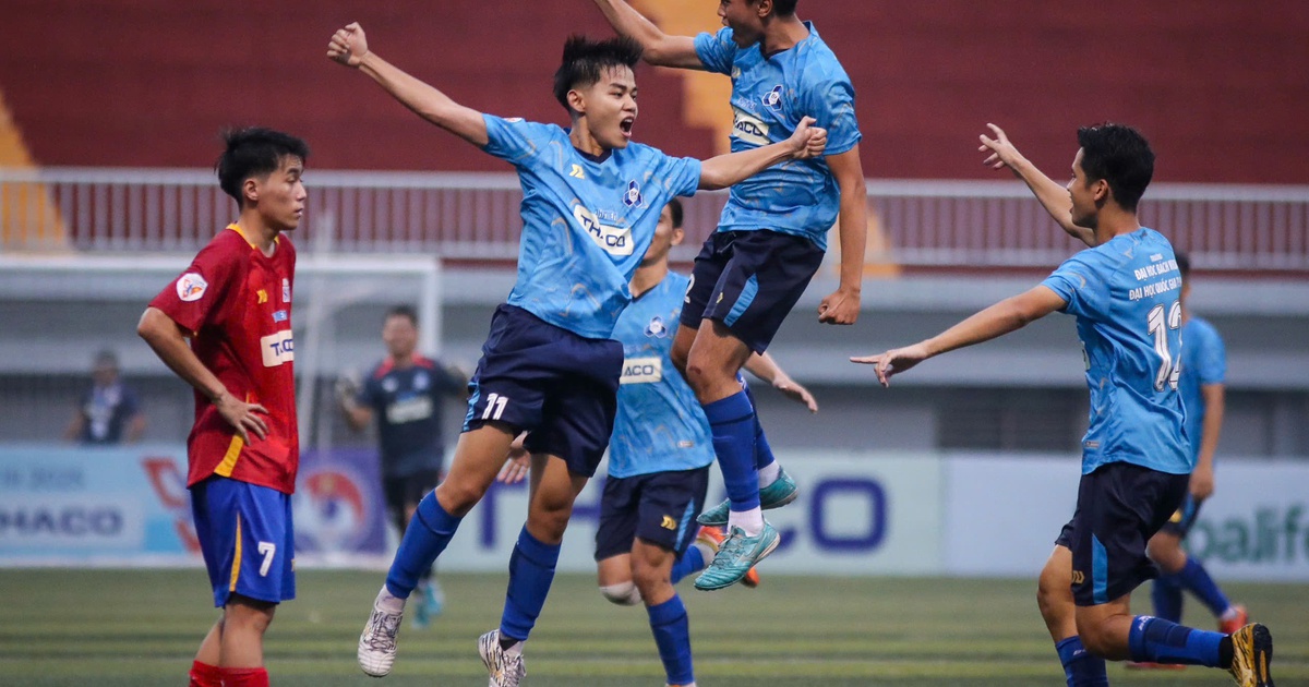 Ho Chi Minh City National University of Technology-VNU 2-0 Saigon University of Technology: Won the finals ticket for the first time