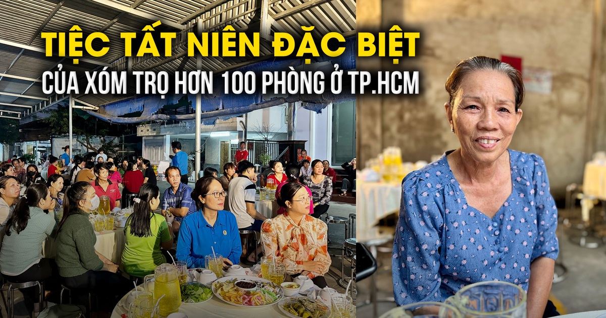 Tiệc tất niên đặc biệt tại xóm trọ 100 phòng: Bà chủ nói một câu xúc động dành cho công nhân