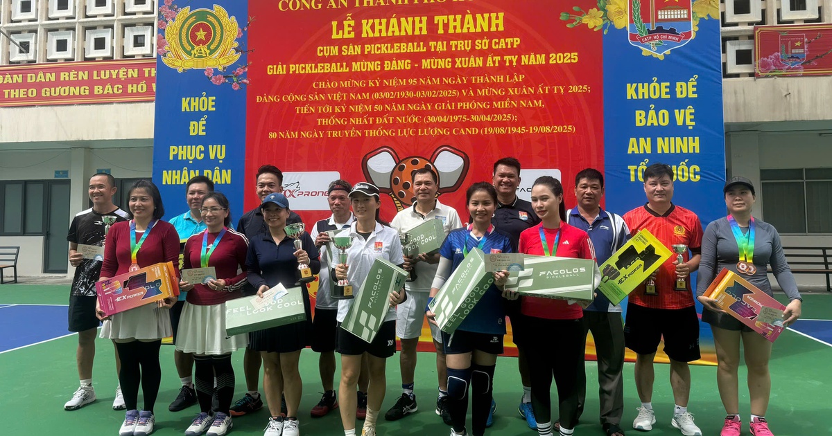 C&ocirc;ng an TP.HCM tổ chức giải pickleball mừng Đảng, mừng Xu&acirc;n Ất Tỵ