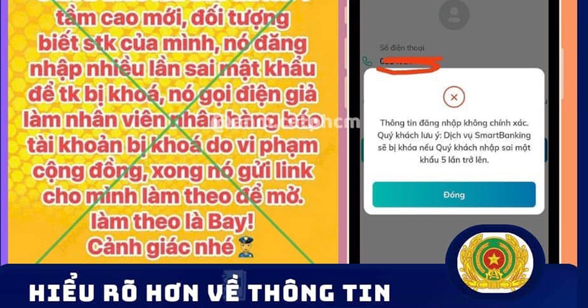 Chiêu trò 'nhập sai số mật khẩu tài khoản ngân hàng'