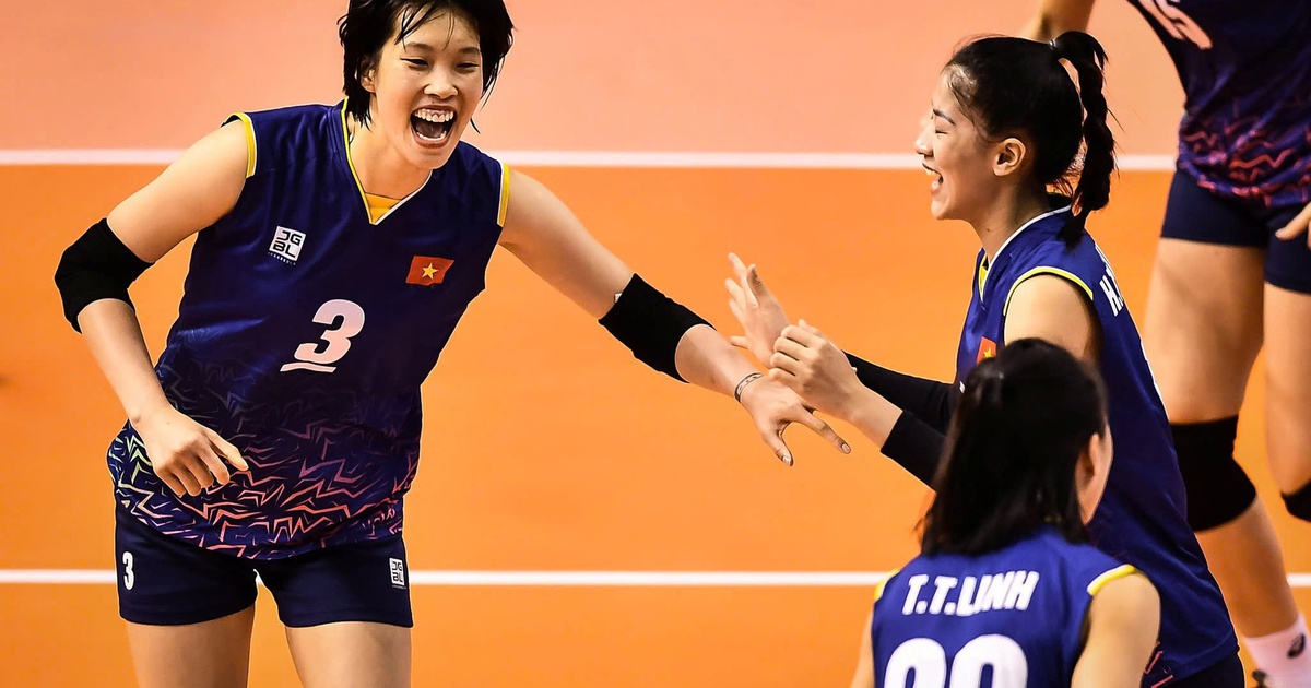 Vietnamese women’s volleyball aims to defeat Thailand to win the SEA Games 33 gold medal