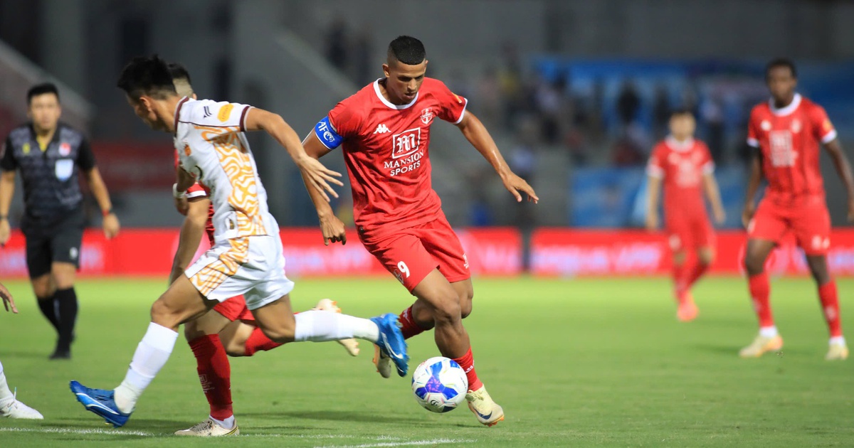 Dinh Trieu is absent, Hai Phong Club ‘hangs out’ on Lach Tray Stadium