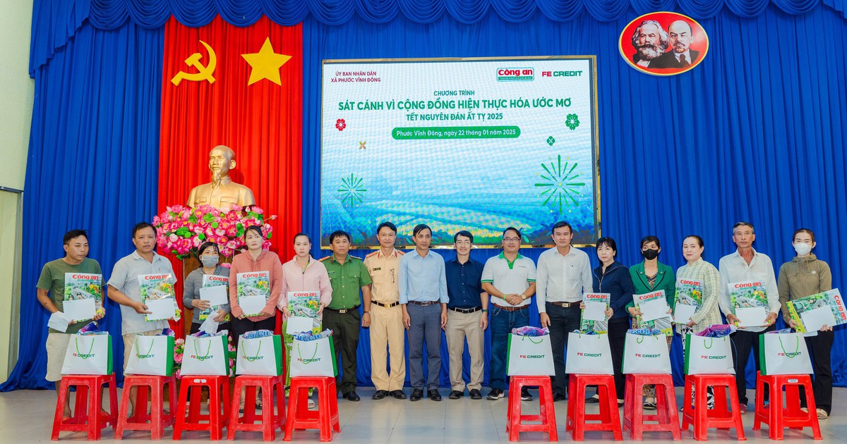 FE CREDIT lan tỏa niềm vui Tết và đồng hành cùng cộng đồng tại Long An