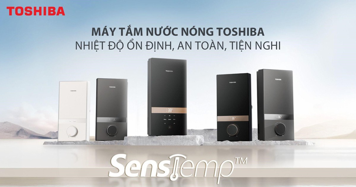 Máy tắm nước nóng cao cấp Toshiba, giải pháp cân bằng giữa nhịp sống hiện đại