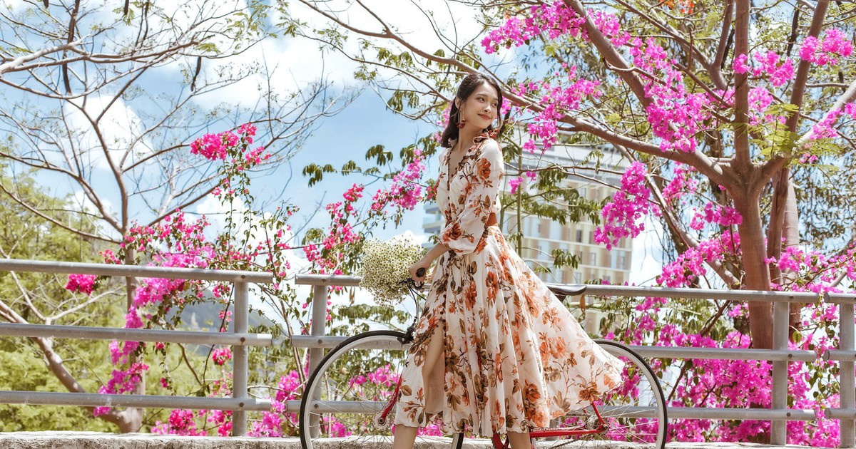 Floral dress designs for the 2025 Tet season