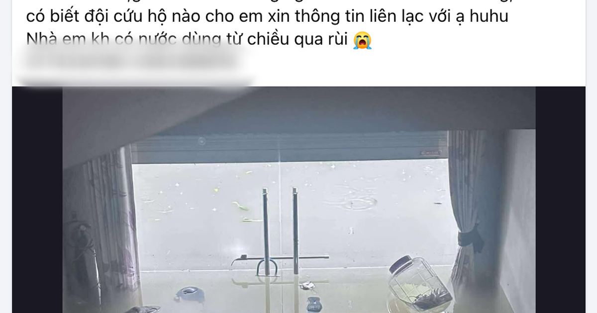 &#039;Cố thủ&#039; v&igrave; ngập lụt, d&acirc;n Ph&uacute; Đ&ocirc; l&ecirc;n mạng x&atilde; hội &#039;cầu cứu&#039;
