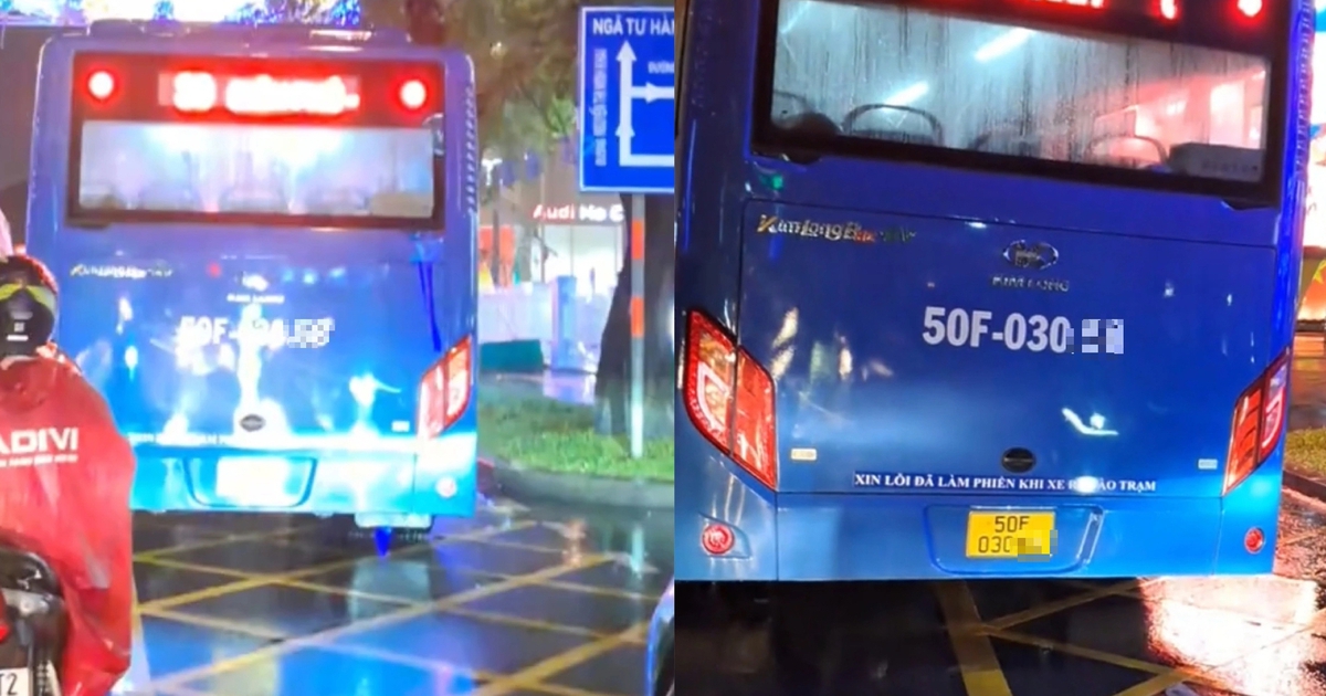 CSGT TP.HCM phạt t&agrave;i xế xe bu&yacute;t đ&egrave; vạch mắt v&otilde;ng 500.000 đồng, v&igrave; sao?