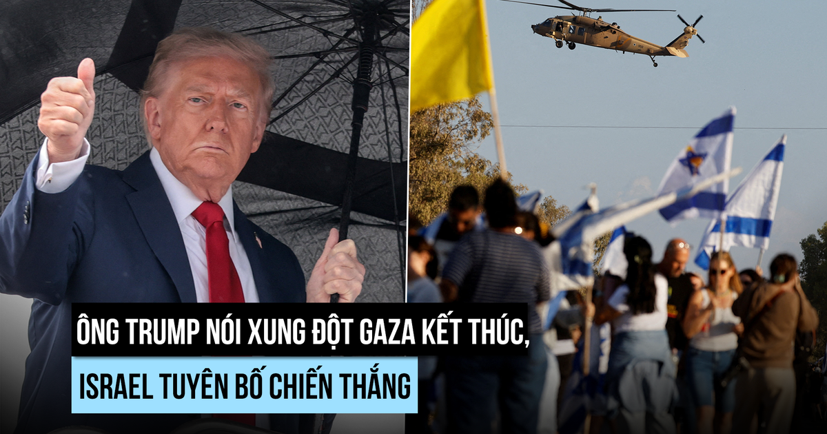 Ông Trump nói 'chiến tranh kết thúc' ở Gaza, Israel tuyên bố chiến thắng
