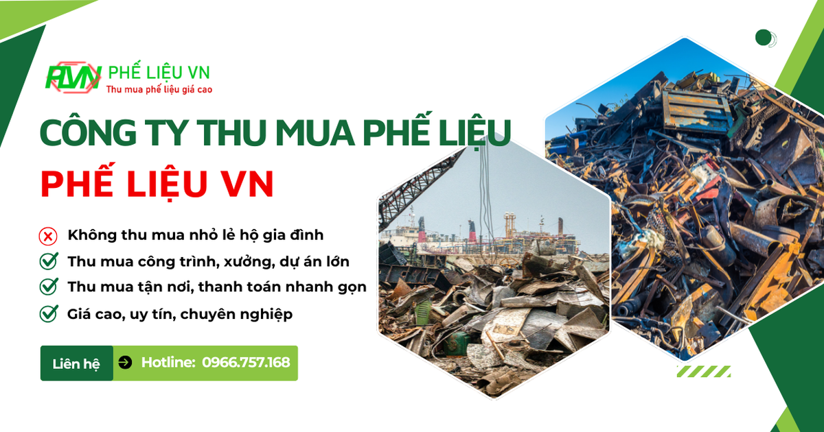 Phế Liệu VN - Thu mua phế liệu giá cao tại TP.HCM và toàn quốc