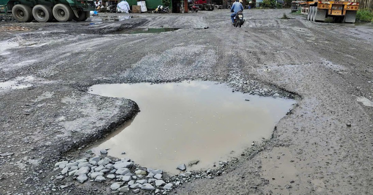 Đường hư hỏng gây nguy hiểm