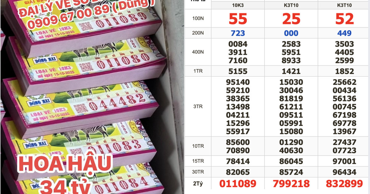 Xổ số miền Nam: Một người mua nguy&ecirc;n c&acirc;y v&eacute; số tr&uacute;ng 34,3 tỉ đồng