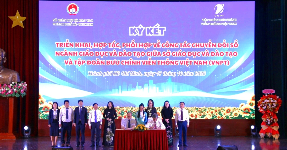 VNPT TP.HCM và sở GD&ĐT bắt tay thúc đẩy chuyển đổi số giáo dục