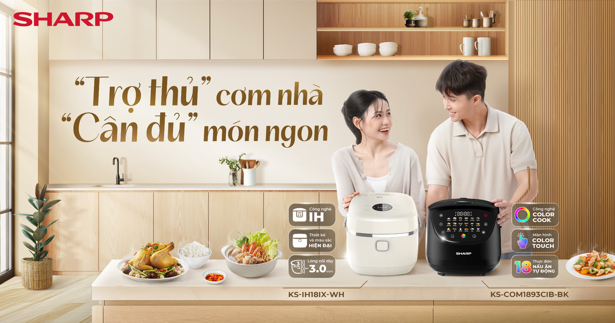 SHARP tr&igrave;nh l&agrave;ng nồi cơm điện cao cấp mới: Khi thẩm mỹ song h&agrave;nh c&ugrave;ng đa dụng