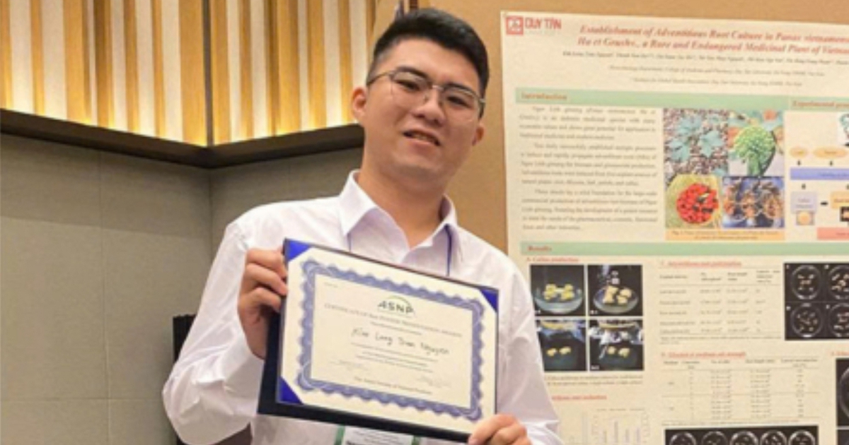 SV Công nghệ Sinh học ĐH Duy Tân đạt giải Báo cáo Poster Xuất sắc tại ASNP 2025