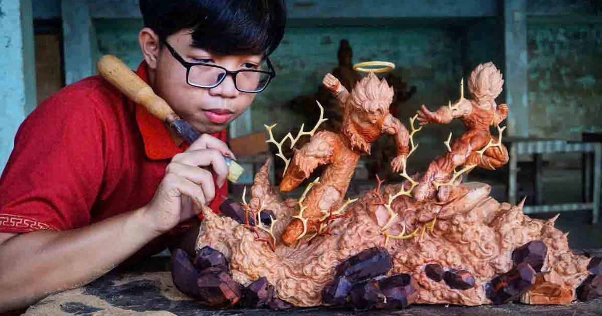 Chuyện nghệ nhân gen Z: Thế giới tượng gỗ của Trần Duy