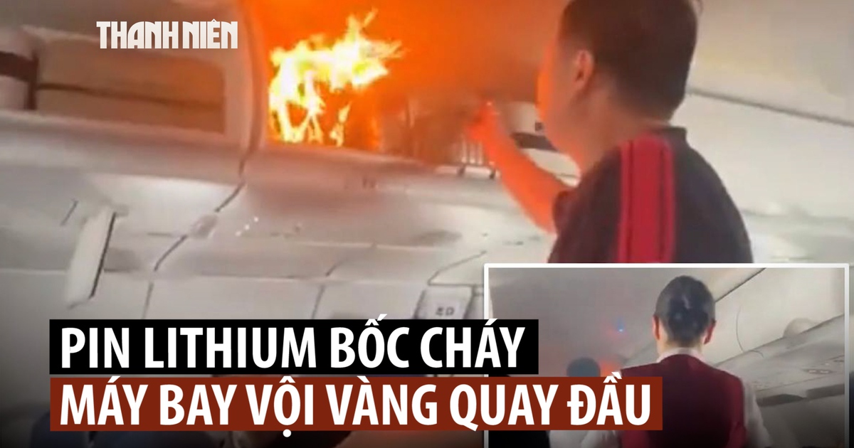 Máy bay hạ cánh khẩn vì cháy pin trong hành lý xách tay