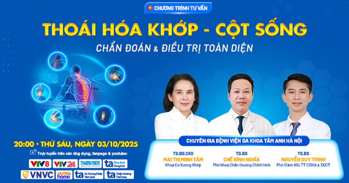 Live 
        Thoái hóa khớp - cột sống: Chẩn đoán và điều trị toàn diện