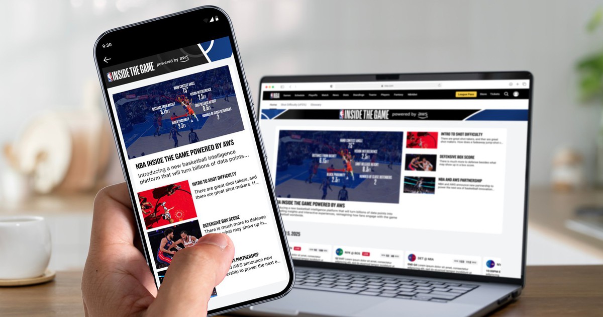 NBA và AWS công bố hợp tác, mở ra kỷ nguyên sáng tạo trong lĩnh vực bóng rổ