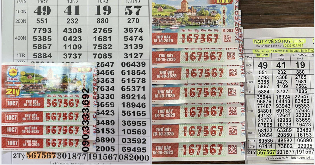 Xổ số miền Nam: D&atilde;y số đẹp 567567 tr&uacute;ng độc đắc đ&agrave;i TP.HCM, đổi thưởng 8 tỉ