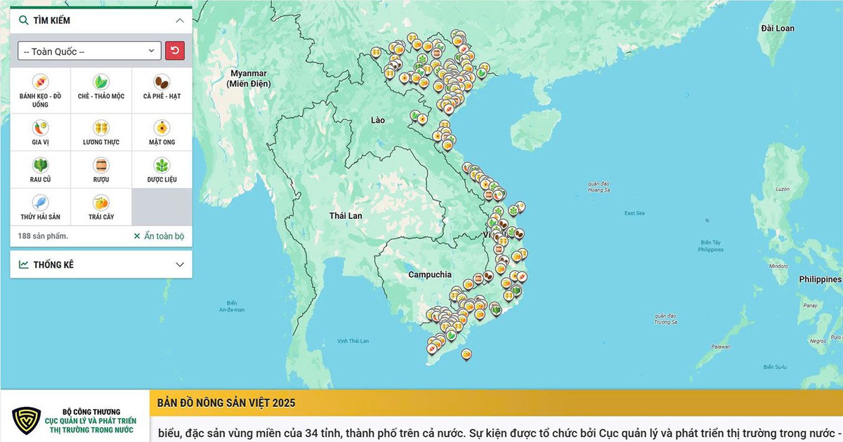 Bản đồ nông sản Việt sắp công bố có gì đặc biệt?