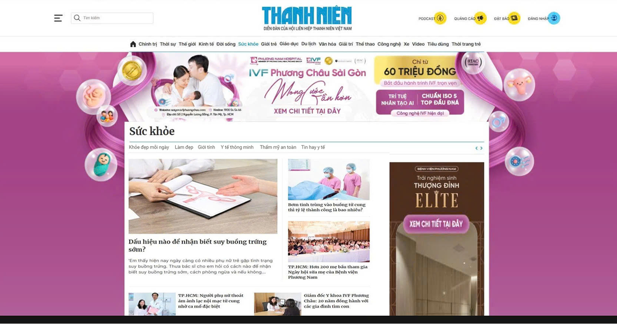 Báo Thanh Niên ra mắt chuyên trang ‘Tin Hay Y Tế’