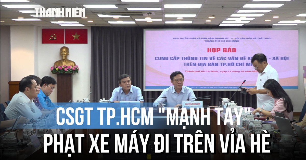 CSGT TP.HCM xử phạt 3.500 trường hợp xe máy đi trên vỉa hè trong 10 tháng