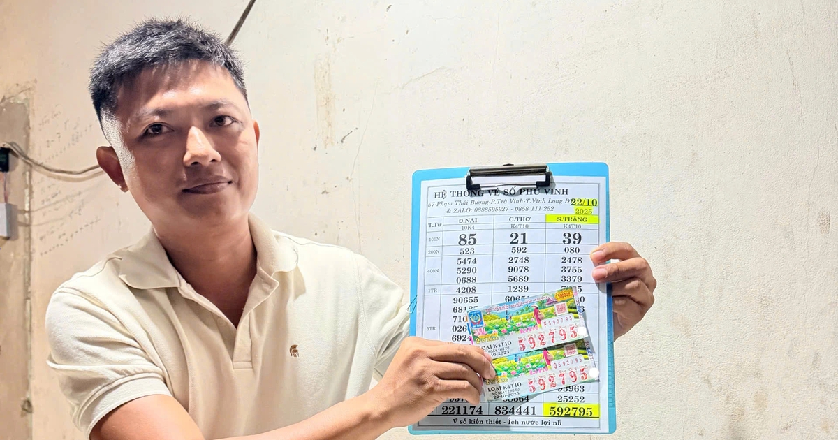 Thợ sửa xe tr&uacute;ng độc đắc 4 tỉ xổ số miền Nam, nhận hết tiền mặt