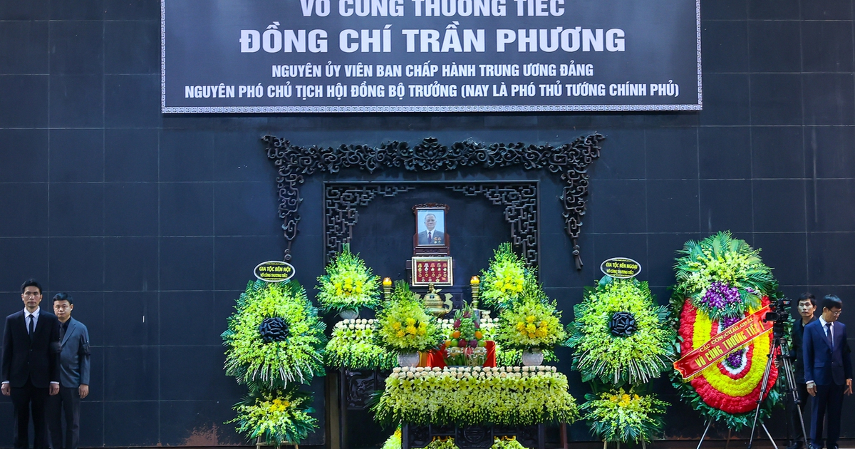 Lễ tang cấp nh&agrave; nước nguy&ecirc;n Ph&oacute; chủ tịch Hội đồng Bộ trưởng Trần Phương