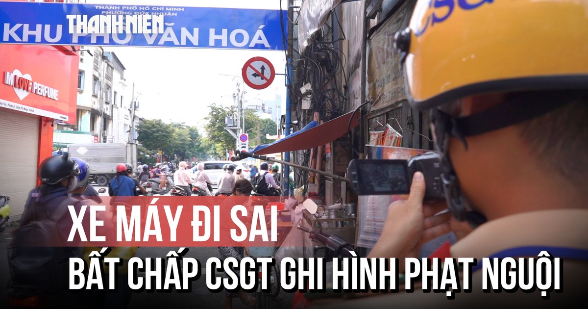 Đi sai bất chấp CSGT ghi hình phạt nguội 'vi phạm vì chạy theo thói quen'