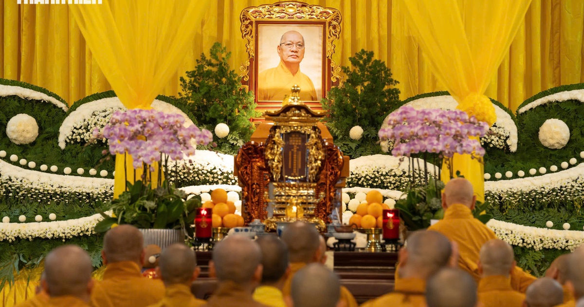 Lễ truy niệm trưởng l&atilde;o h&ograve;a thượng Th&iacute;ch Thiện T&aacute;nh tại ch&ugrave;a Phổ Quang