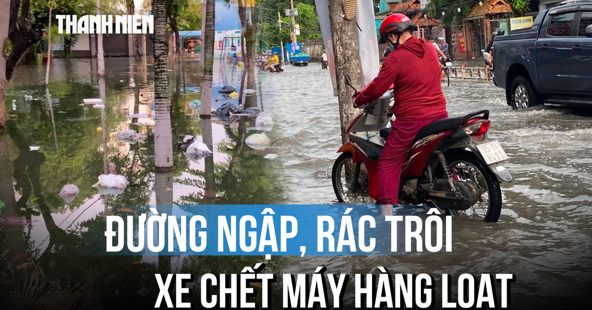 Đường phố thành sông, người dân TP.HCM sinh hoạt vất vả