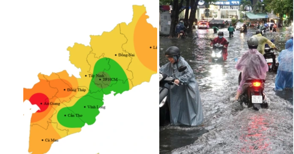 Cảnh báo mưa to ở TP.HCM và Nam bộ
