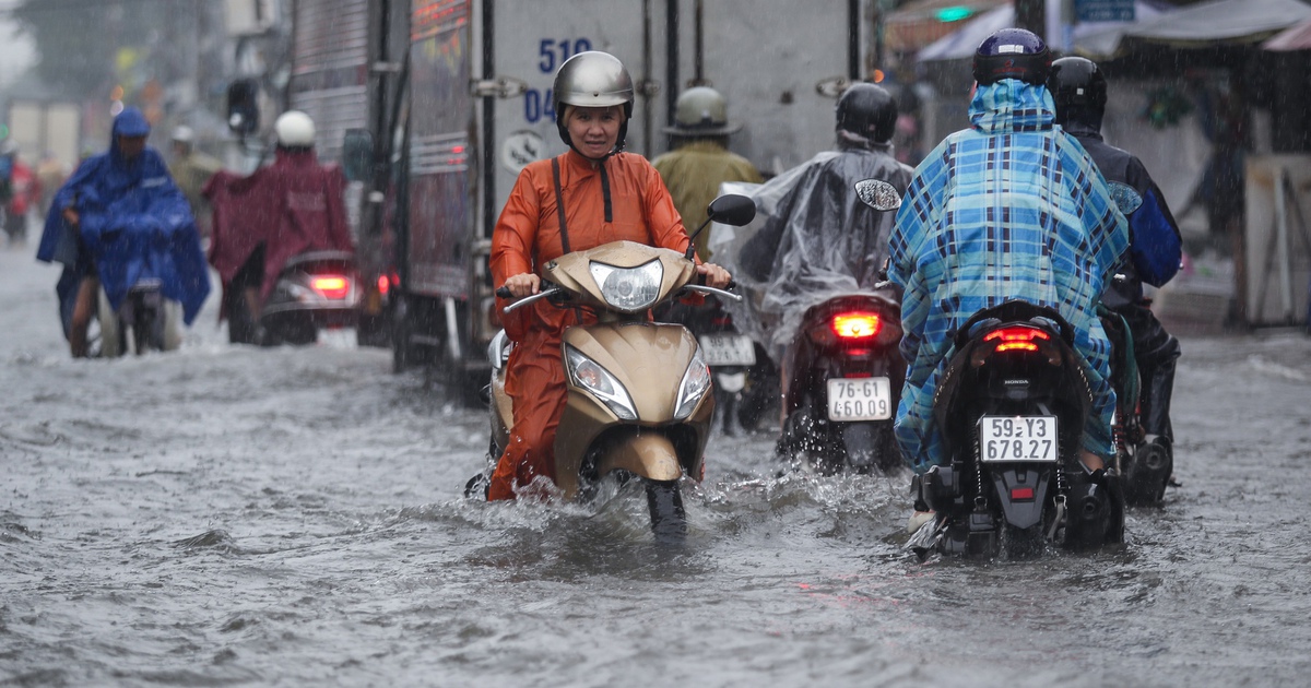 Nhiều phường x&atilde; ở TP.HCM mưa lớn từ trưa nay 29.10