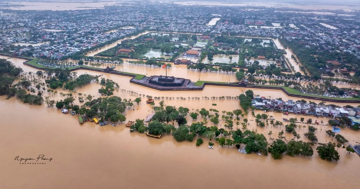 Huế lũ lên lại, sông Thu Bồn có thể đạt đỉnh 61 năm