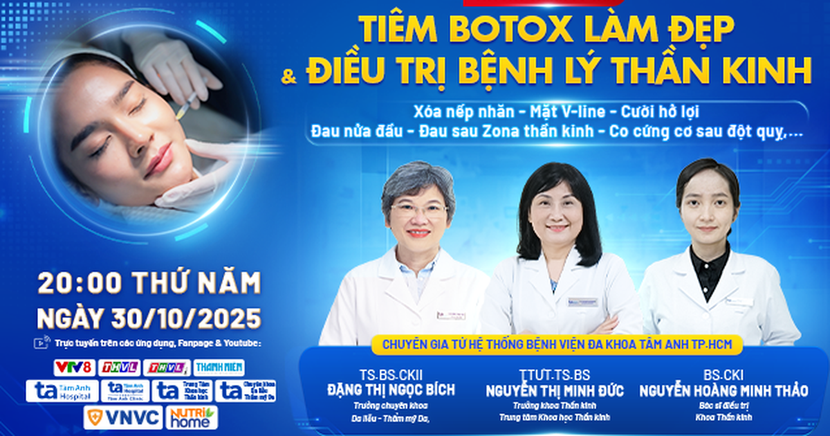 Tư vấn sức khỏe: Tiêm botox làm đẹp và điều trị các bệnh lý thần kinh