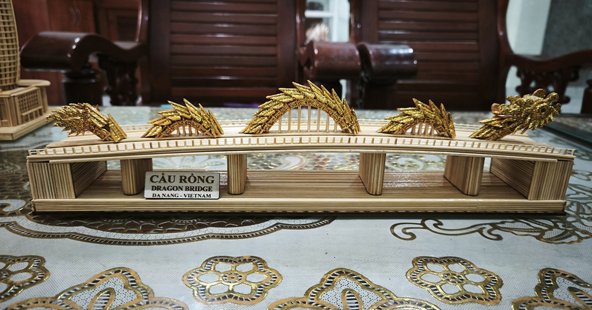 Đẹp ngỡ ngàng mô hình bằng tăm tre