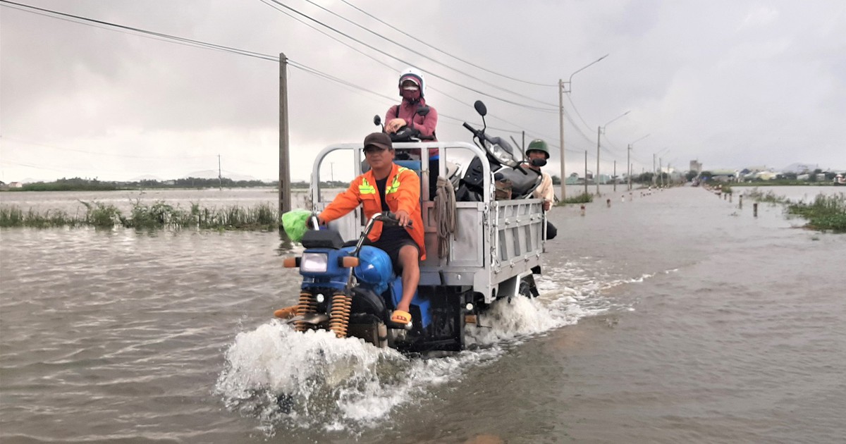 Gia Lai: Ngập lụt ph&iacute;a hạ lưu s&ocirc;ng K&ocirc;n, nhiều trường học phải đ&oacute;ng cửa