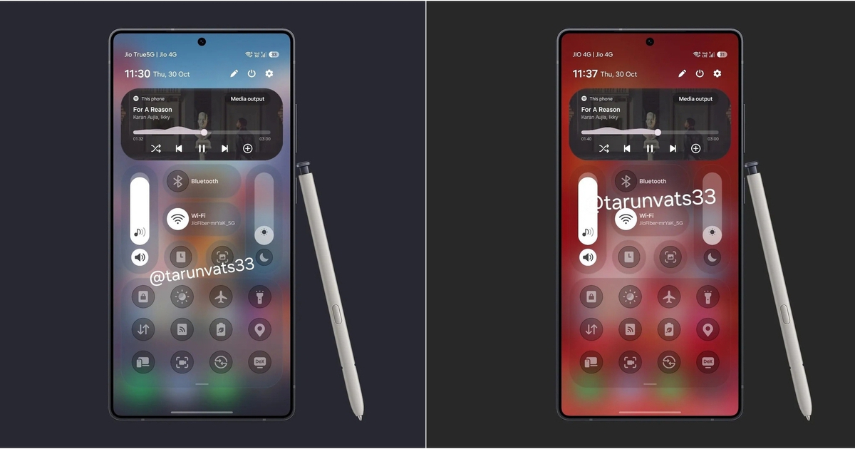 One UI 8.5 sắp có giao diện trong suốt giống iOS 26