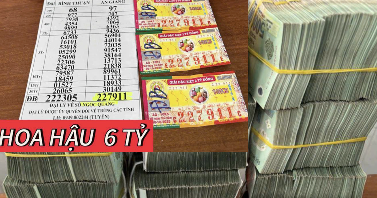 Trúng độc đắc xổ số miền Nam, người phụ nữ... bỏ 6 tỉ vào balo mang về