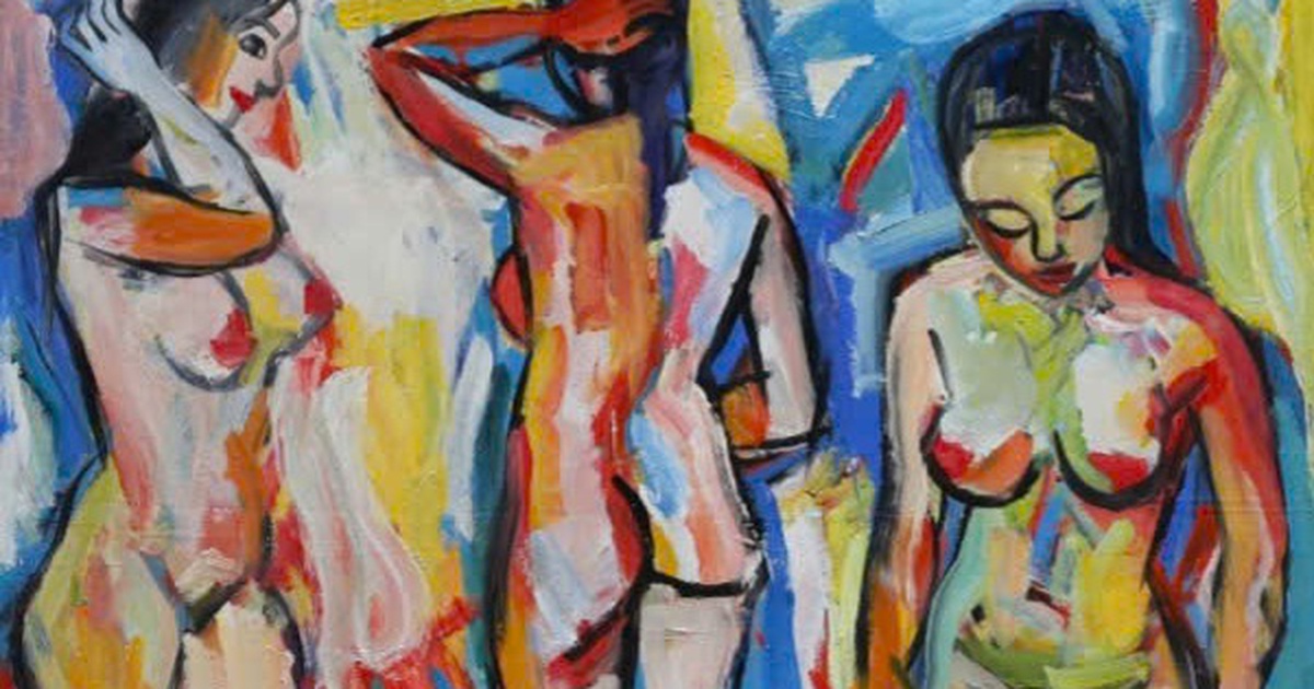 Xem tranh nude của họa sĩ 82 tuổi Đỗ Sơn