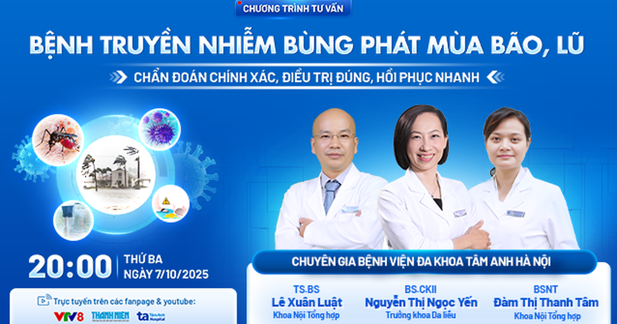 Điều trị và phòng ngừa các bệnh truyền nhiễm có thể bùng phát sau bão lũ