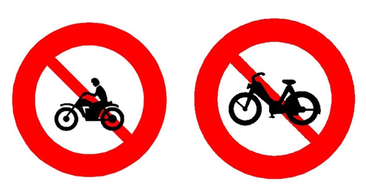 Phân biệt biển cấm 'xe máy' và 'xe gắn máy' thế nào?